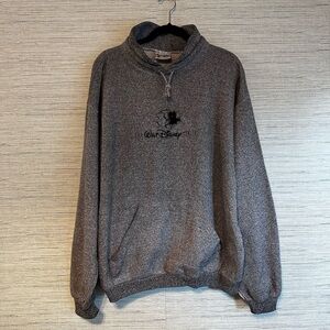 Women’s Walt Disney Pullover Cowl Neck Sweater size XL Extra Large pockets VNTG